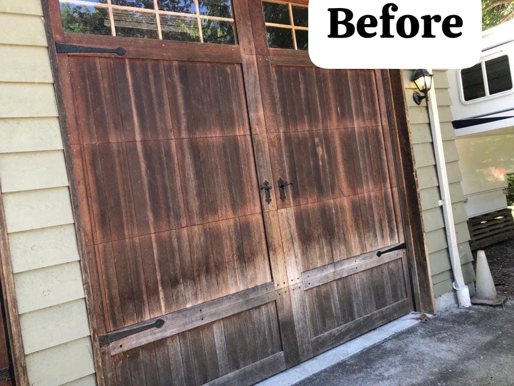 Front porch and steps before refinishing