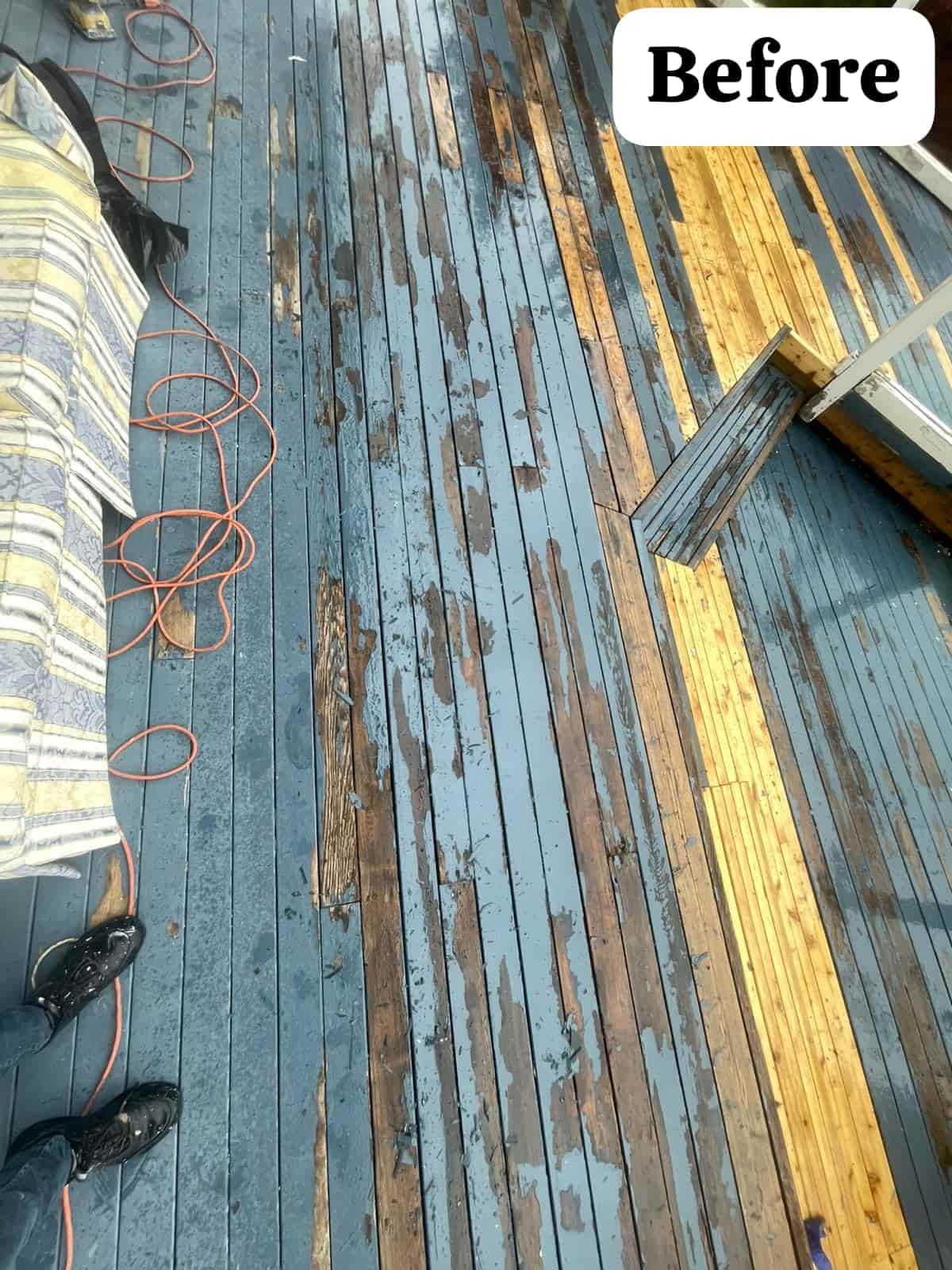 House exterior before repaint