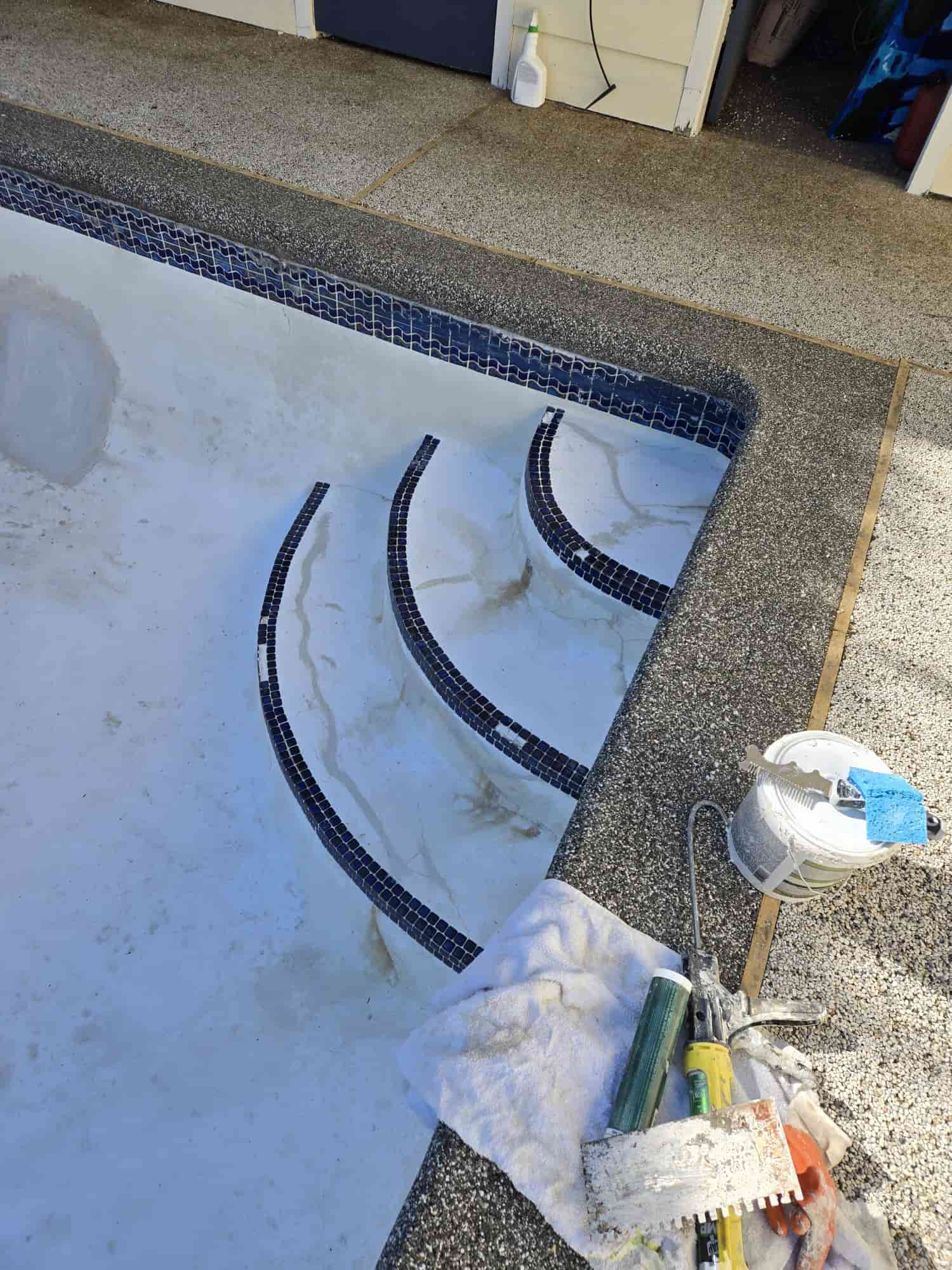 Townhome facade before painting